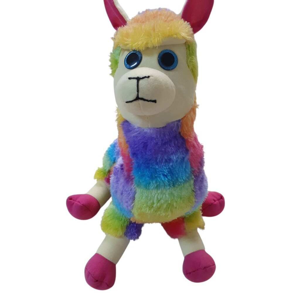 Classic Toy Company Llama 13" Plush Stuffed Toy Colorful Rainbow